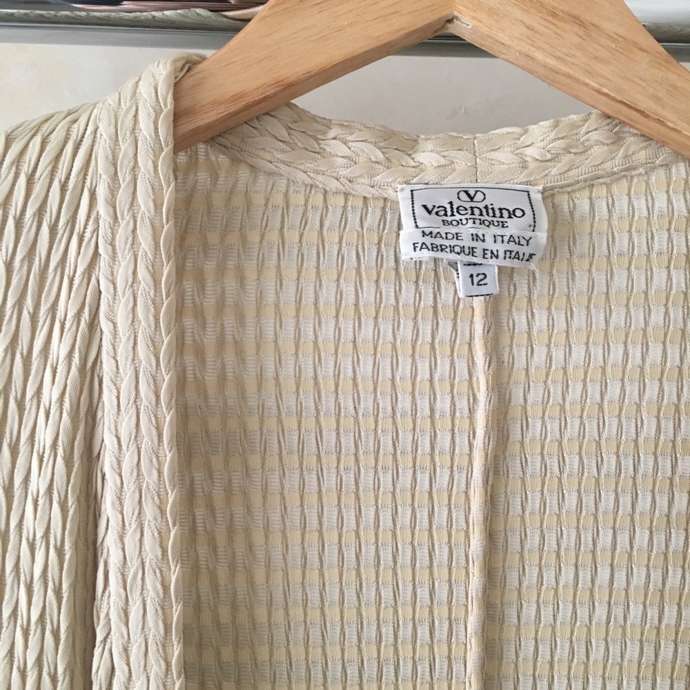 Valentino Braided Silk Cardigan